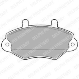 DELPHI lp767 Комплект тормозных колодок из 4 шт. дисков DELPHI lp767