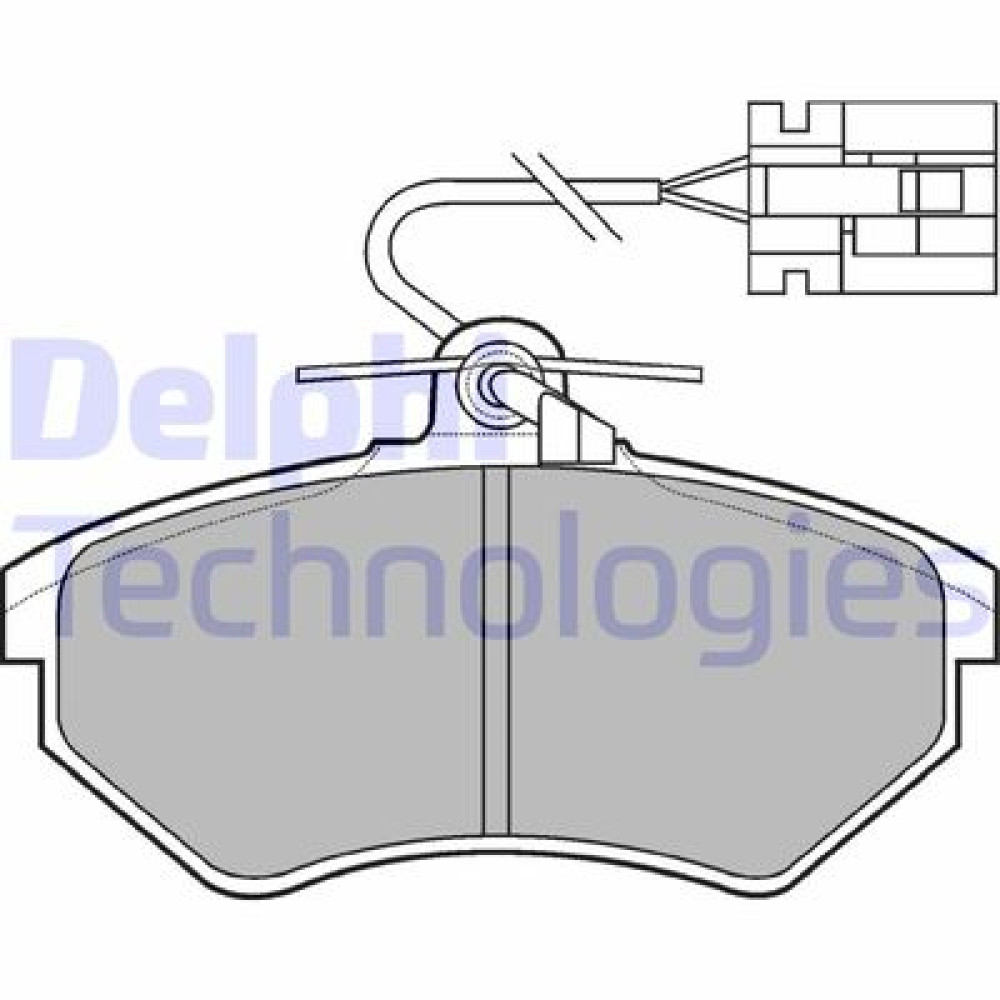 Комплект гальмівних колодок з 4 шт. дисків DELPHI lp769