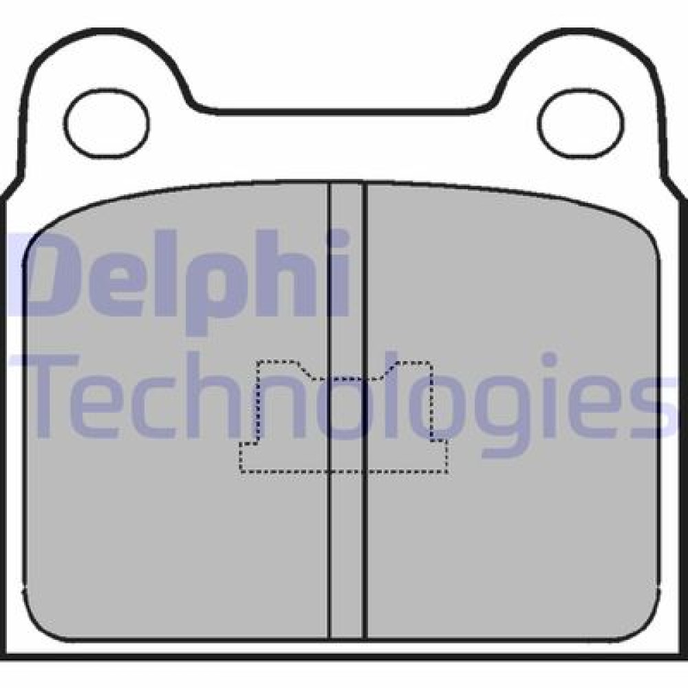 Комплект гальмівних колодок з 4 шт. дисків DELPHI lp76