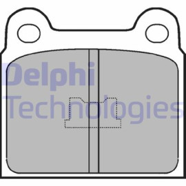 Комплект гальмівних колодок з 4 шт. дисків DELPHI lp76