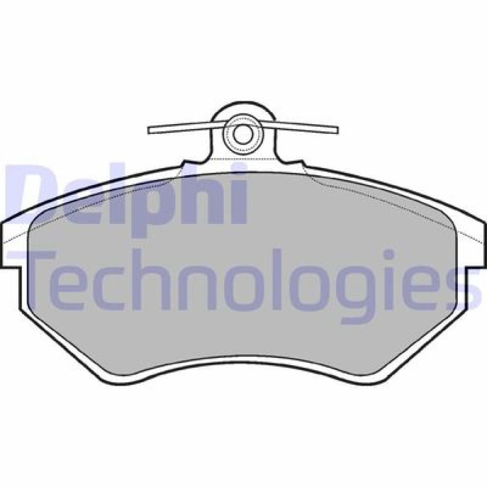 Комплект гальмівних колодок з 4 шт. дисків DELPHI lp770