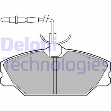 Комплект гальмівних колодок з 4 шт. дисків DELPHI lp788