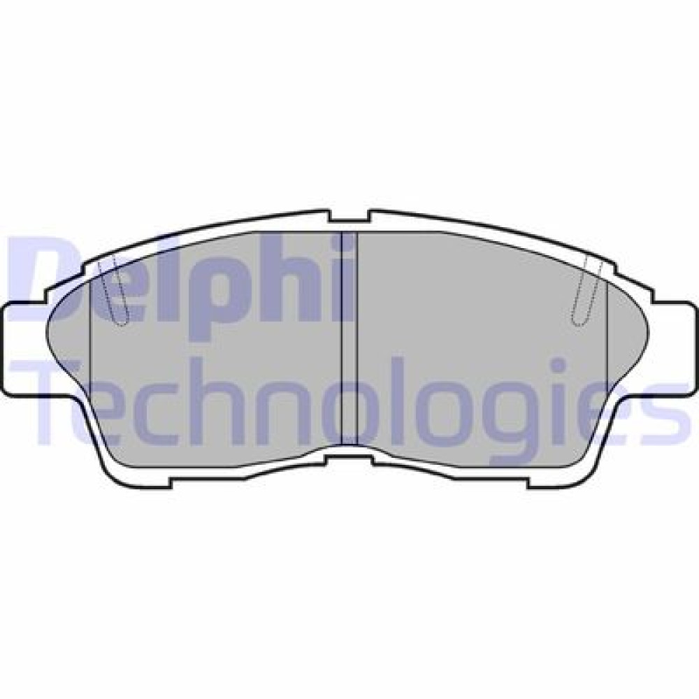 Комплект гальмівних колодок з 4 шт. дисків DELPHI lp789