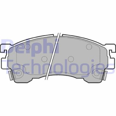 Комплект гальмівних колодок з 4 шт. дисків DELPHI lp801