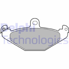 DELPHI lp821 Комплект гальмівних колодок з 4 шт. дисків DELPHI lp821