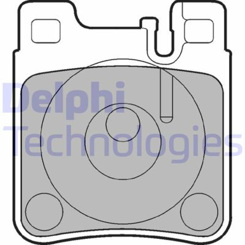 Комплект гальмівних колодок з 4 шт. дисків DELPHI lp841