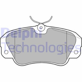 Комплект гальмівних колодок з 4 шт. дисків DELPHI lp848
