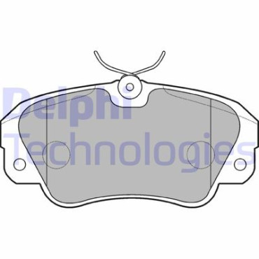 Комплект тормозных колодок из 4 шт. дисков DELPHI lp848