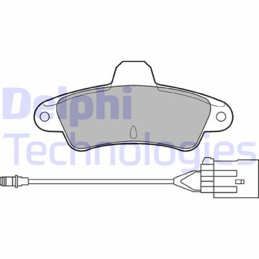 Комплект гальмівних колодок з 4 шт. дисків DELPHI lp853