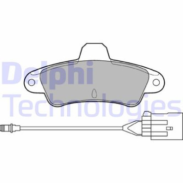 Комплект тормозных колодок из 4 шт. дисков DELPHI lp853