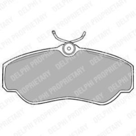 DELPHI lp913 Комплект тормозных колодок из 4 шт. дисков DELPHI lp913
