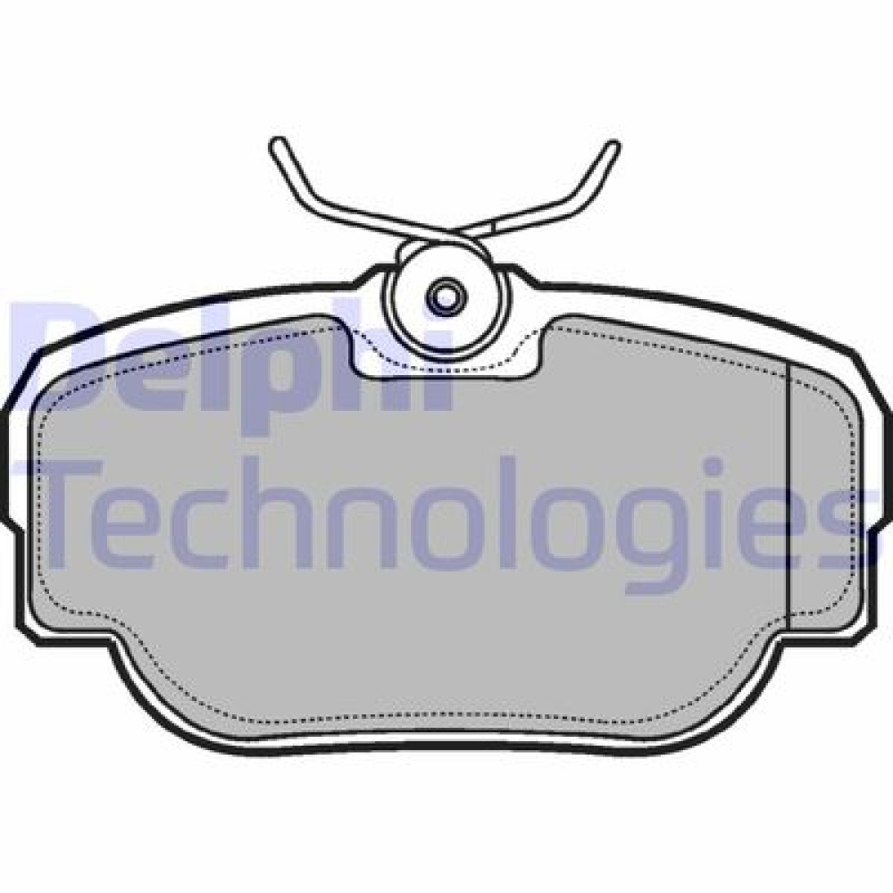 Комплект гальмівних колодок з 4 шт. дисків DELPHI lp914