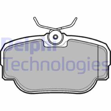 Комплект гальмівних колодок з 4 шт. дисків DELPHI lp914