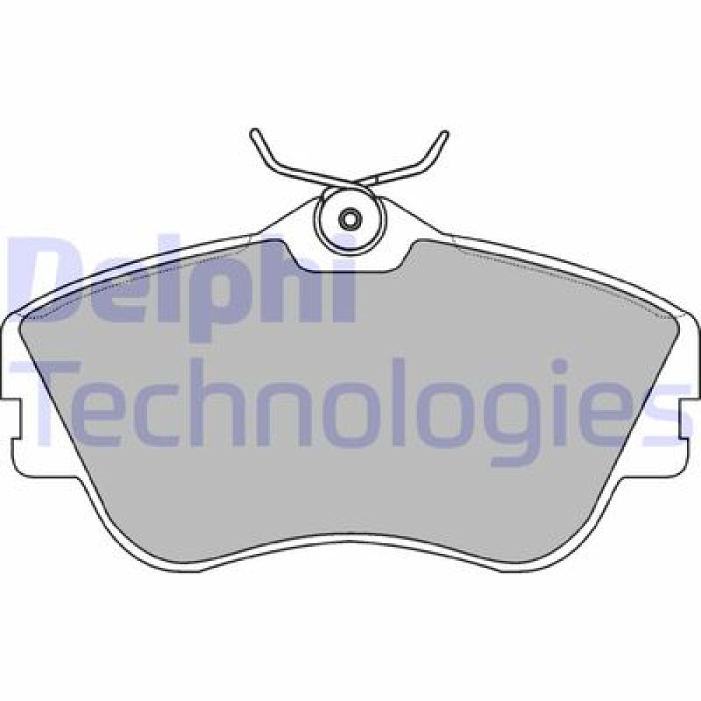 Комплект тормозных колодок из 4 шт. дисков DELPHI lp918
