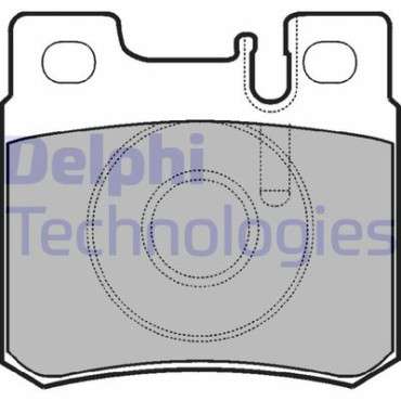 Комплект тормозных колодок из 4 шт. дисков DELPHI lp946