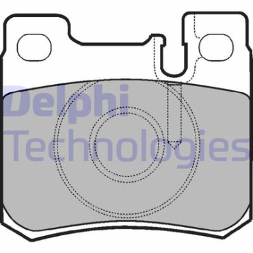 Комплект тормозных колодок из 4 шт. дисков DELPHI lp947