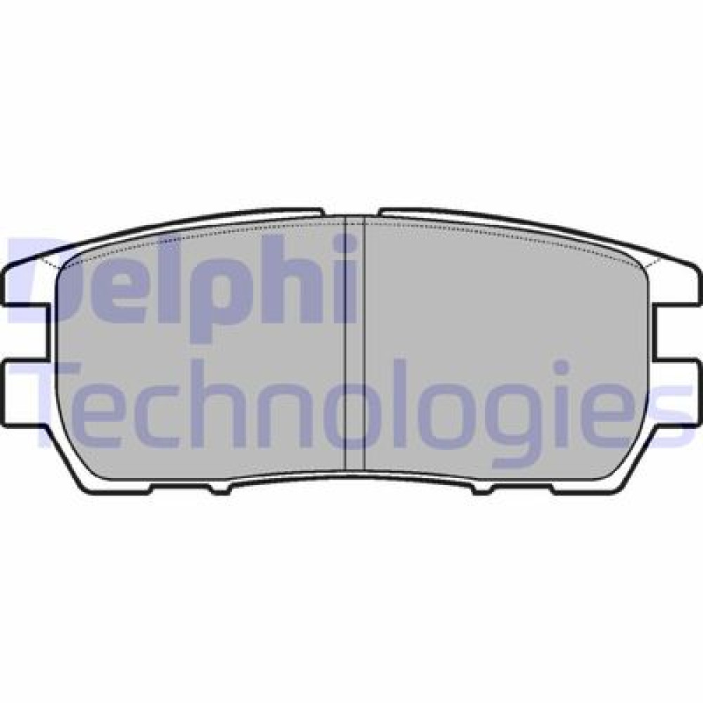 Комплект тормозных колодок из 4 шт. дисков DELPHI lp954