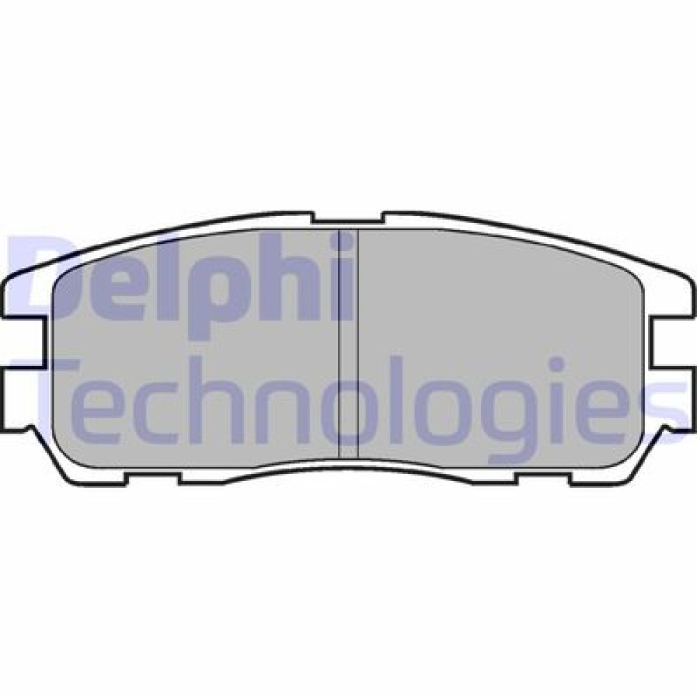 Комплект гальмівних колодок з 4 шт. дисків DELPHI lp965