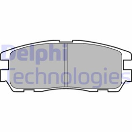 Комплект гальмівних колодок з 4 шт. дисків DELPHI lp965