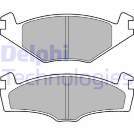 Комплект тормозных колодок из 4 шт. дисков DELPHI lp979