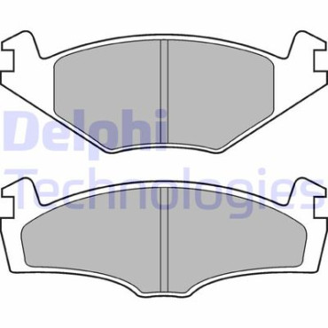 Комплект гальмівних колодок з 4 шт. дисків DELPHI lp979