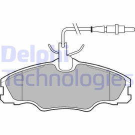 DELPHI lp985 Комплект гальмівних колодок з 4 шт. дисків DELPHI lp985