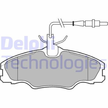 Комплект тормозных колодок из 4 шт. дисков DELPHI lp985