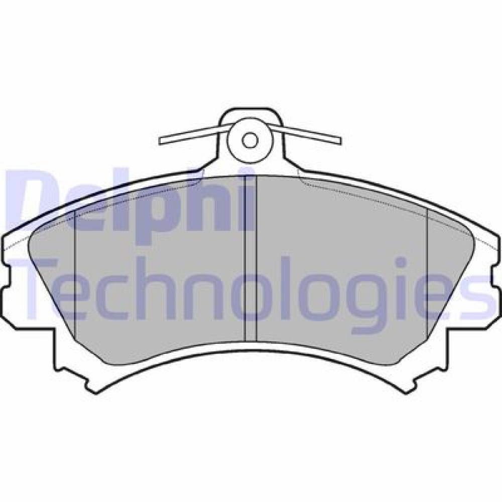 Комплект гальмівних колодок з 4 шт. дисків DELPHI lp993