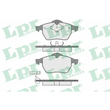 Комплект тормозных колодок LPR 05p639