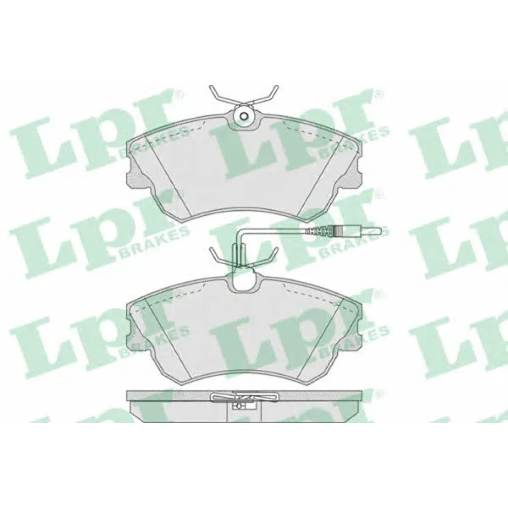 Комплект тормозных колодок из 4 шт. дисков LPR 05p750