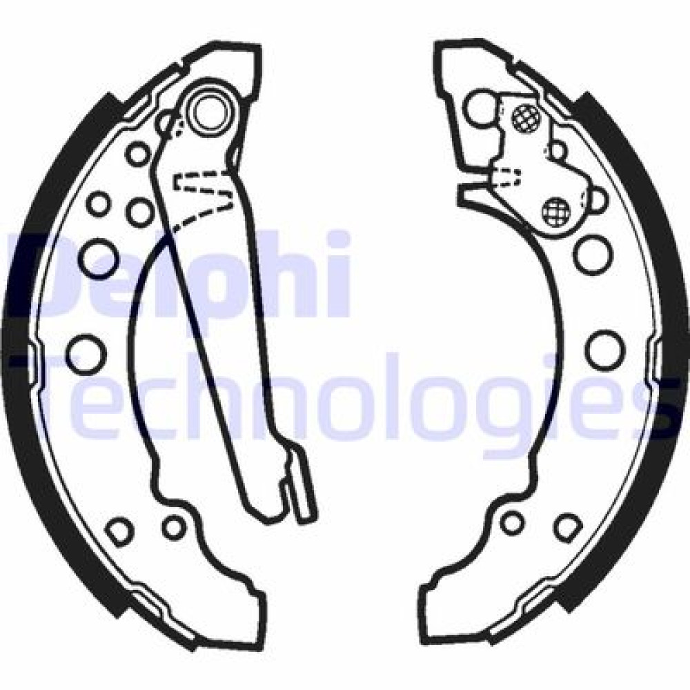 Комплект гальмівних колодок з 4 шт. барабанів DELPHI ls1276