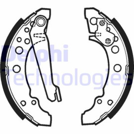 DELPHI ls1276 Комплект тормозных колодок из 4 шт. барабанов DELPHI ls1276