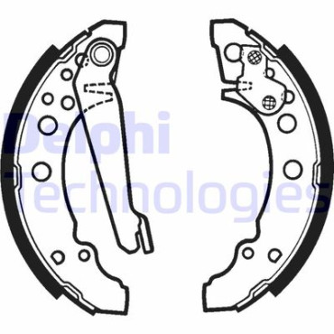 Комплект гальмівних колодок з 4 шт. барабанів DELPHI ls1276