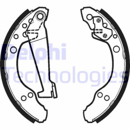 DELPHI ls1277 Комплект тормозных колодок из 4 шт. барабанов DELPHI ls1277