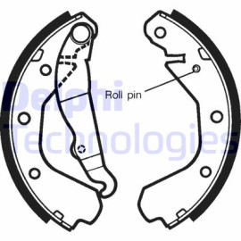 DELPHI ls1292 Комплект гальмівних колодок з 4 шт. барабанів DELPHI ls1292