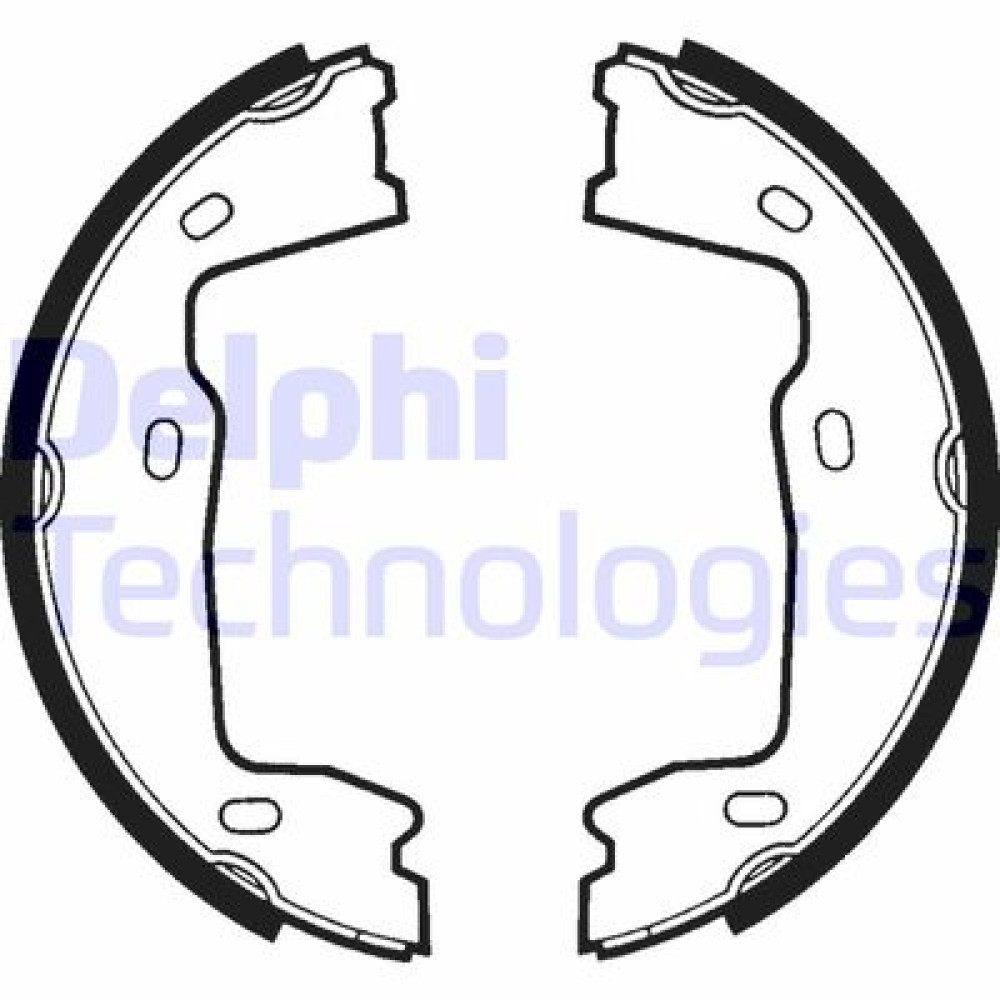 Комплект гальмівних колодок з 4 шт. барабанів DELPHI ls1381