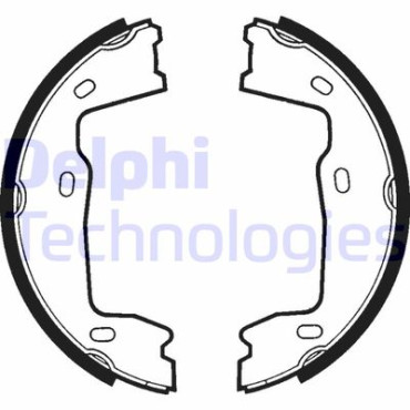 Комплект гальмівних колодок з 4 шт. барабанів DELPHI ls1381