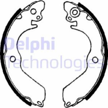 Комплект гальмівних колодок з 4 шт. барабанів DELPHI ls1649