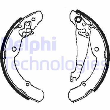 Комплект гальмівних колодок з 4 шт. барабанів DELPHI ls1784