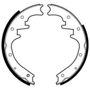 Комплект тормозных колодок из 4 шт. барабанов DELPHI ls1872