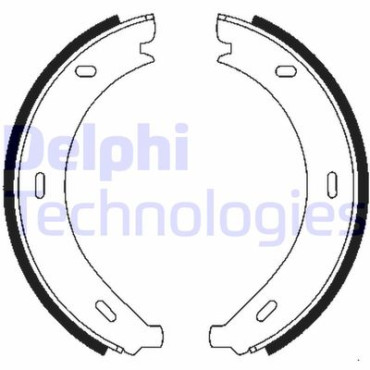 Комплект гальмівних колодок з 4 шт. барабанів DELPHI ls1902