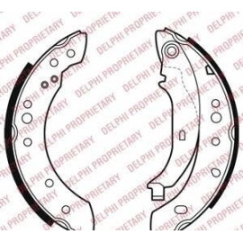 DELPHI ls2002 Комплект гальмівних колодок з 4 шт. барабанів DELPHI ls2002