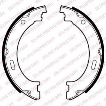 Комплект тормозных колодок из 4 шт. барабанов DELPHI ls2041