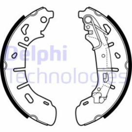 Комплект гальмівних колодок з 4 шт. барабанів DELPHI ls2050