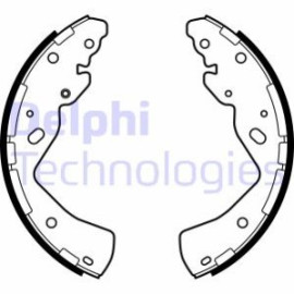 Комплект гальмівних колодок з 4 шт. барабанів DELPHI ls2143