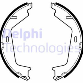 DELPHI ls2144 Комплект тормозных колодок из 4 шт. барабанов DELPHI ls2144