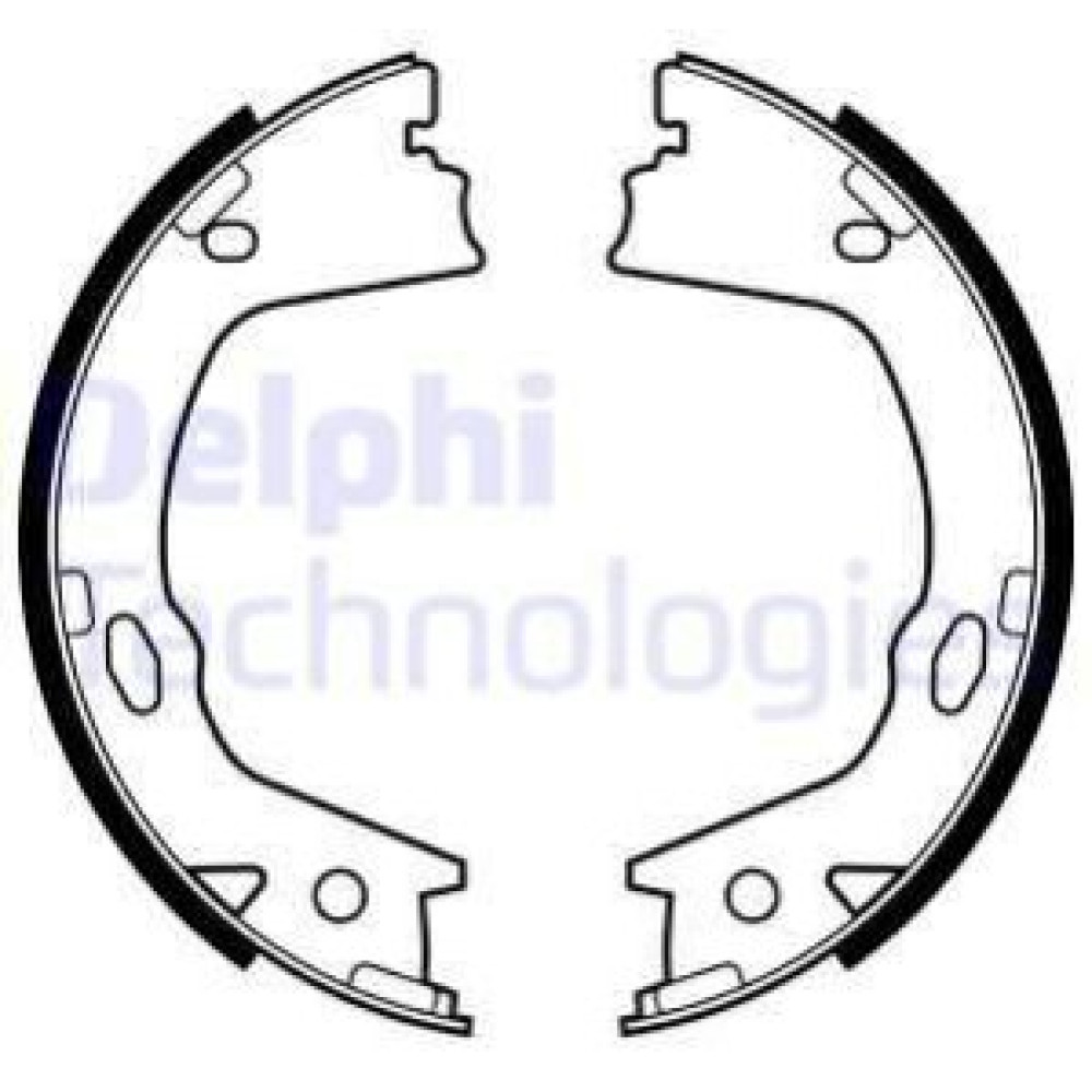 Комплект гальмівних колодок з 4 шт. барабанів DELPHI ls2153