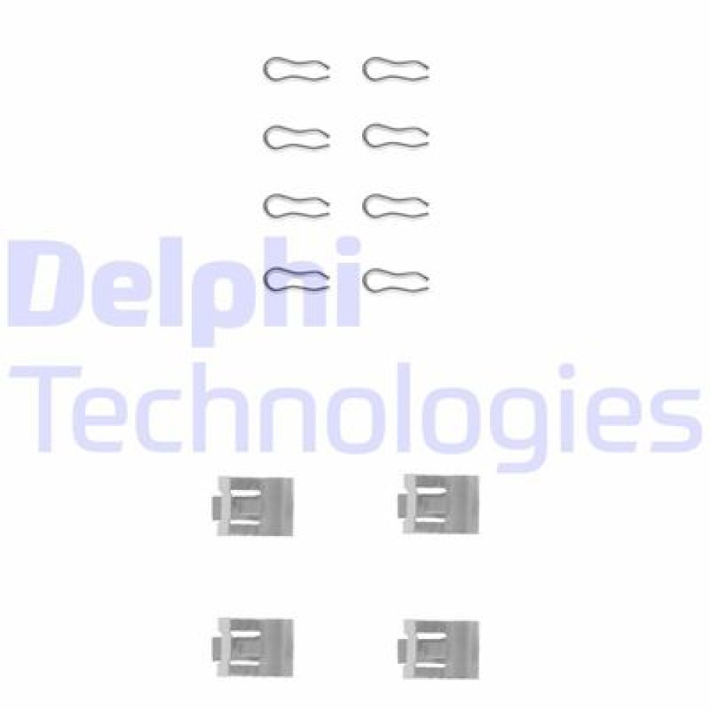 Комплект гальмівних колодок з 4 шт. дисків DELPHI lx0075