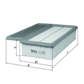 MAHLE lx3345 Фильтр воздушный MAHLE lx3345
