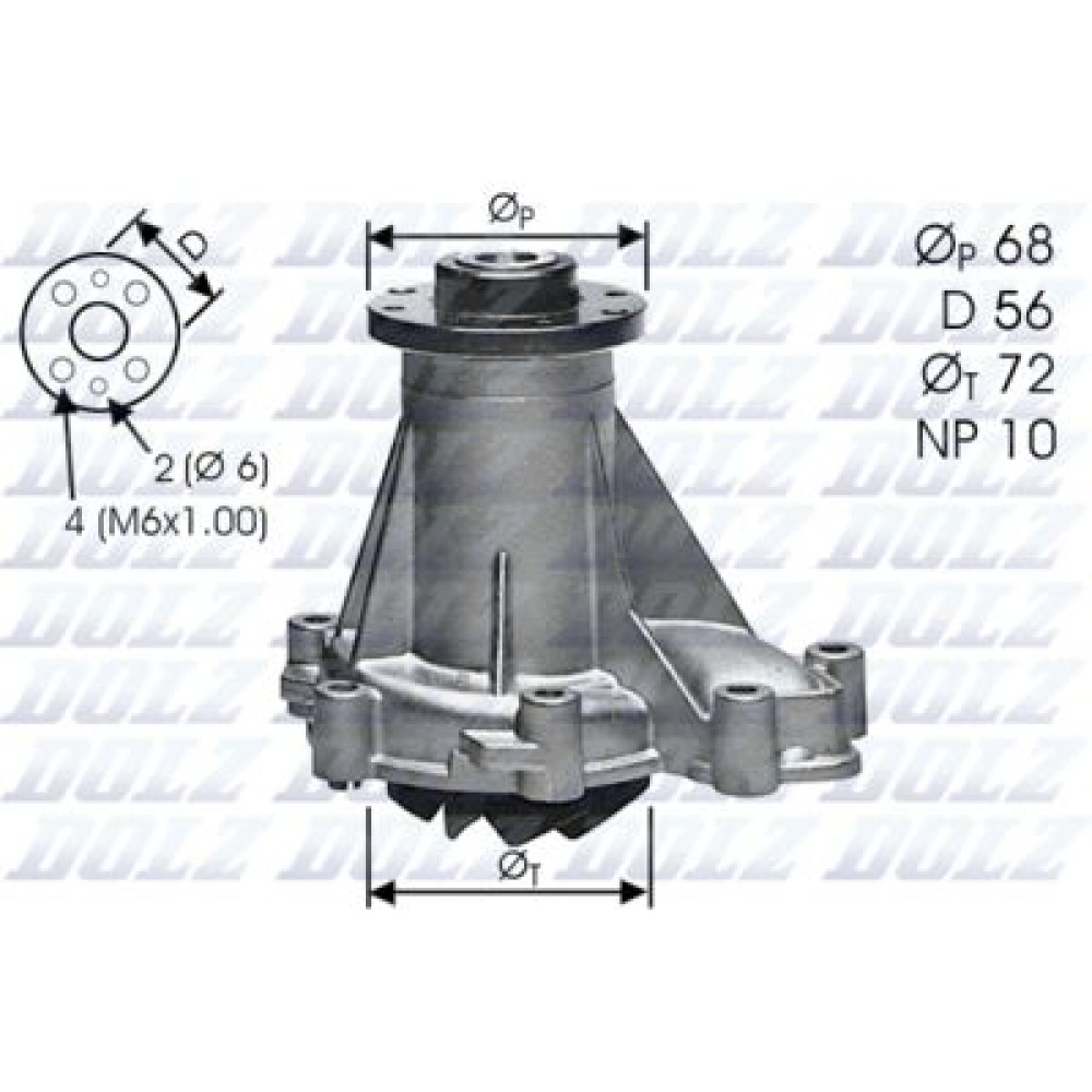 Насос системи охолодження DOLZ m276